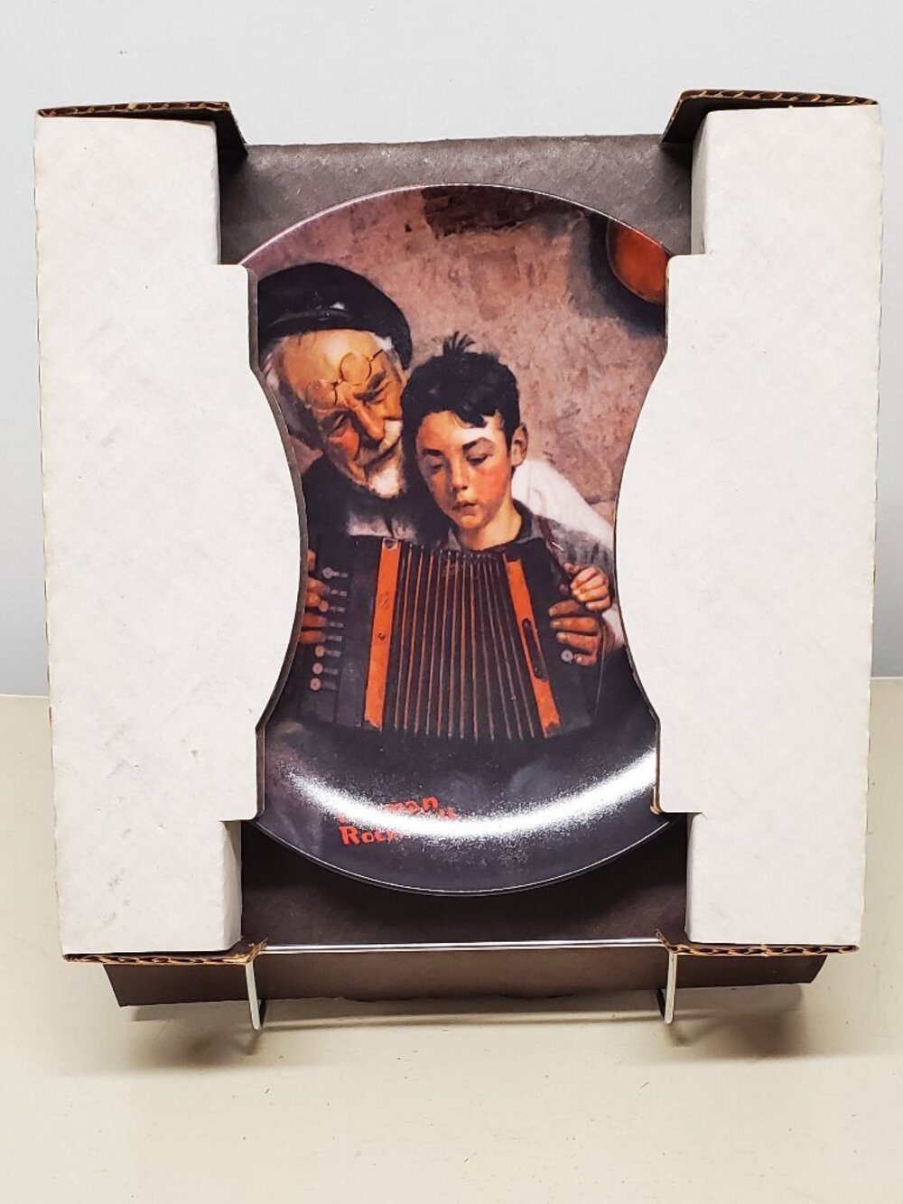 Norman Rockwell "The Music Maker" Collector Plate Original Box and Certificate